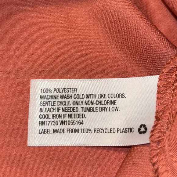 A New Day coral satin midi dress size XS NWT - Picture 5 of 5